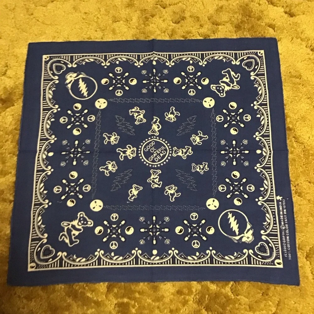 Blue good old Grateful Dead bandana NWT